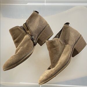 Michaels Brown Textured Ankle Booties